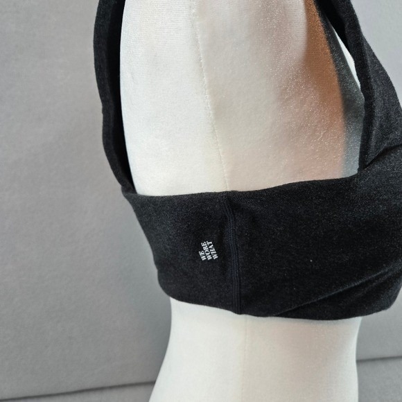 Weworewhat Bandeau Bralette Top Cotton Jersey Dark Heather Grey Size L - Picture 5 of 8